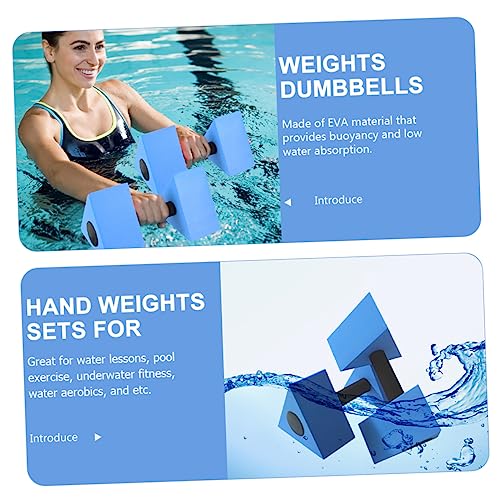 Pesas acuáticas triangulares para ejercicio en piscina miniatura 3