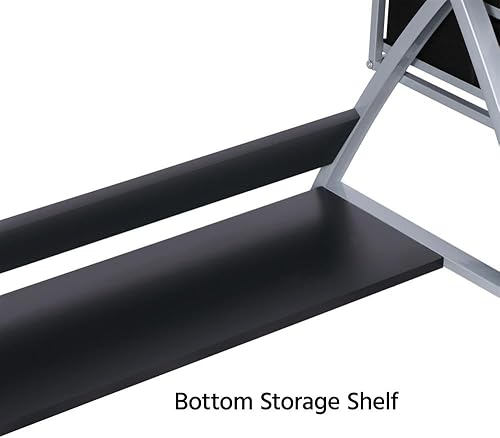 Miniatura 9 de Yaheetech Escritorio de dibujo, mesa de dibujo para artistas/adultos, escritorio de arte con taburete y 3 cajones deslizantes, estación de trabajo