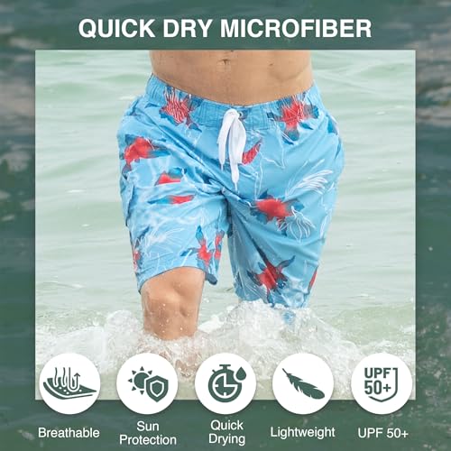 Image of Kanu Surf Men's Big Viper Extended Size Stripe Swim Trunk