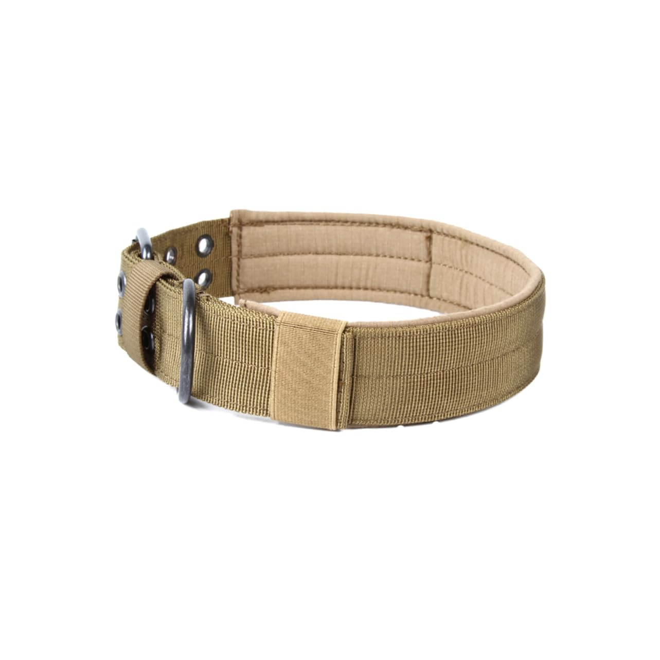 Mipcase 3 Pezzi Collare Per Cani in Nylon Con Fibbia in Metallo Dal Design Circolare Per Taglie Facili Da Attaccare Con Targhetta Identificativa Marrone