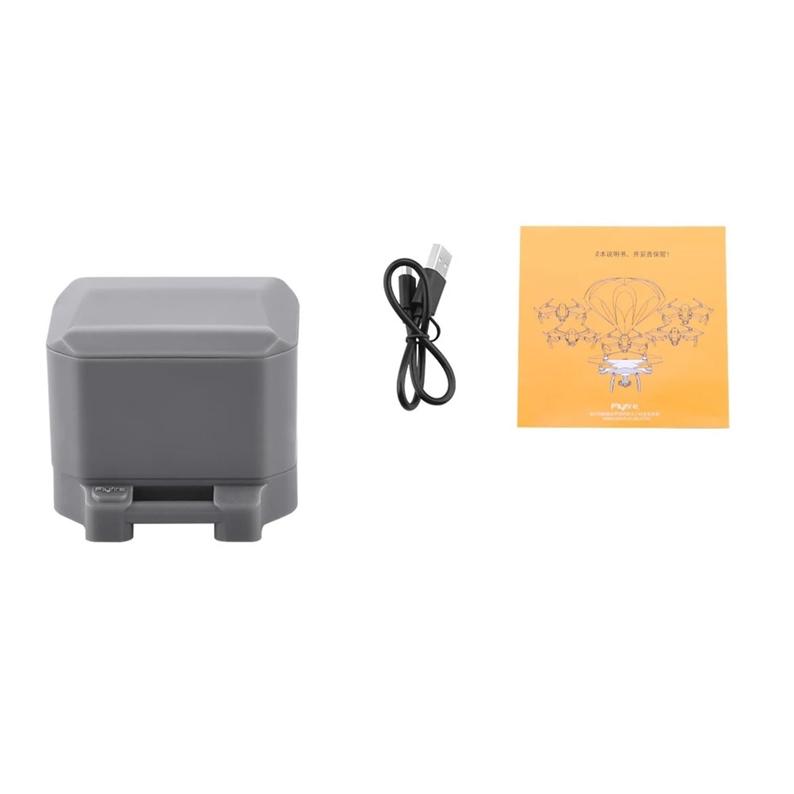 Paracadute riutilizzabile Manti 3, compatibile con DJI Mavic Air 2 2S Mavic 3 Migliora la sicurezza del drone con telecamera RC Quadcopter Rallenta la velocità di caduta(Orange)