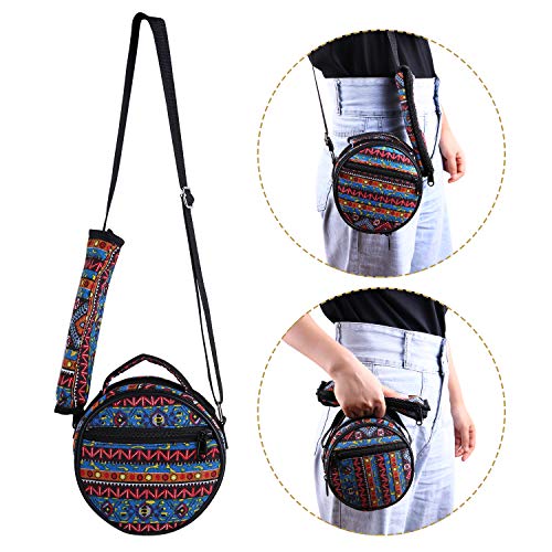 Eastdall Mini Tambor De Percussão,5.5 Polegadas Mini Tongue Drum 8 Notas C-Key Handpan Drum Bolso de