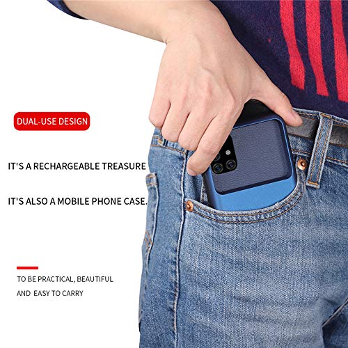 Fraternize For Samsung Galaxy A51 5G Battery Case,5000Mah Backup Power Bank Charging Cases Portable A51 5G Battery Charger Case Black #TOP4