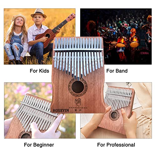Hoseyin Kalimba 17 Key Thumb Piano,Instruments For Kids And Beginners, Music Lover Birthday Gifts #TOP3