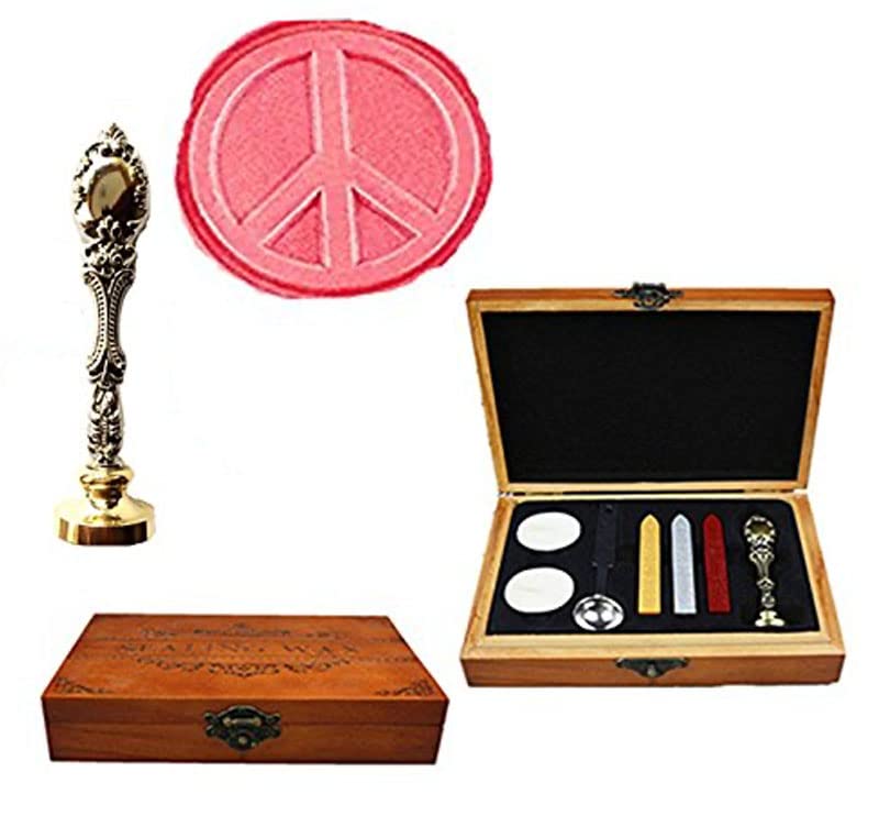 Kit sceau de cire et papeterie de mariage sous coffret cadeau en bois pour amoureux des lettres