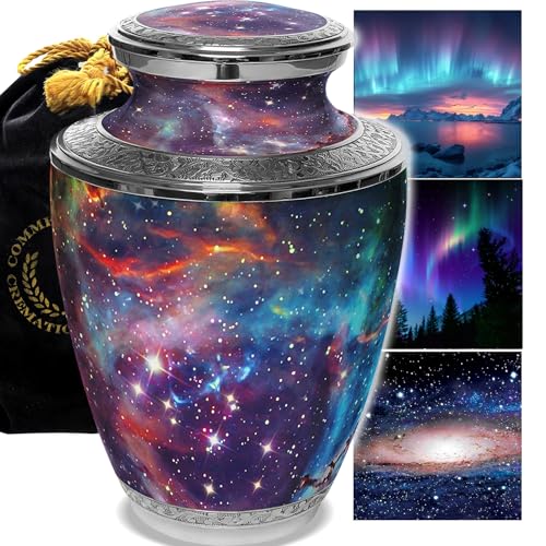 Image of Cosmic Galaxy Cremation Urns for Human Ashes Adult Female Urns for Ashes