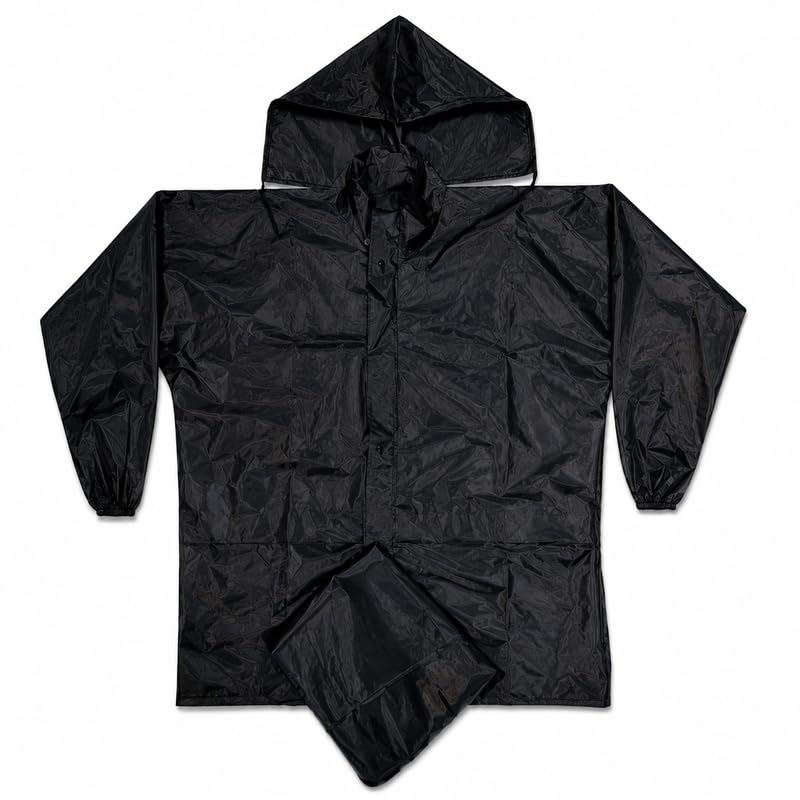 drumstone (𝐋𝐢𝐦𝐢𝐭𝐞𝐝 𝐓𝐨𝐝𝐚𝐲 PVC Waterproof Rain Wear for Men, Hooded Jacket and Pant Set, Reflective Outdoor Rain Suit for Riding, Travel, Work and Camping 𝟏𝟓 𝐘𝐞𝐚𝐫𝐬 𝐖𝐚𝐫𝐫𝐚𝐧𝐭𝐲-picture-47