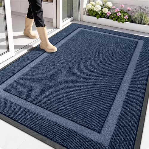 OLANLY Front Door Mat Outside 71x47, All-Season Heavy-Duty Rubber Doormat