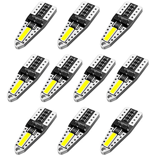 AGLINT T10 W5W 194 żarówki LED, białe, CANBUS, bez błędów, 501, 168, 2825, 12 V, zapasowa żarówka do oświetlenia wnętrza samochodu, mapa kopuła, drzwi bagażnika, oświetlenie tablicy rejestracyjnej, 10