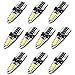 AGLINT T10 LED CANBUS Bombillas W5W 194 168 2825 Para Coche Interior Luces De La Matrícula Laterales Bombilla 6000K 10 Paquetes