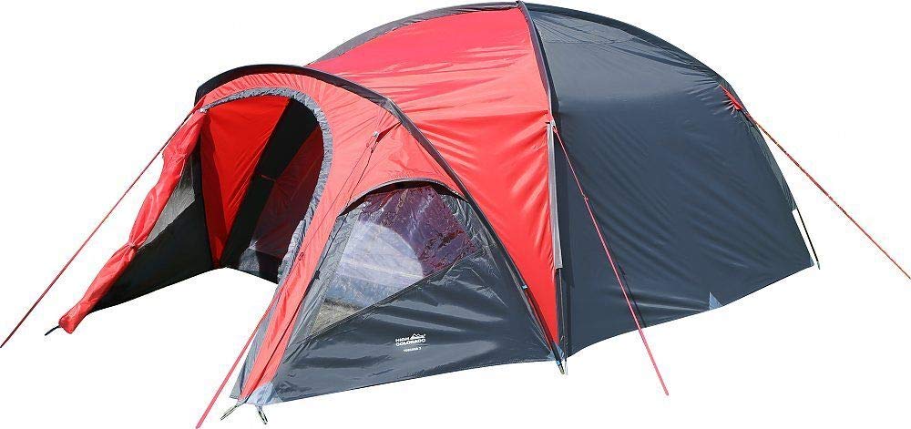 High Colorado Toscana 3 Alu Zelt rot grau Sport & Freizeit