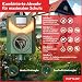 PATTLER® Solar Tierschreck, Marderschreck, Hundeschreck - Bewegungssensor mit 10m Reichweite - Flammenlicht zur Abschreckung - effektiv gegen Hunde, Vögel, Marder – 1 Stück