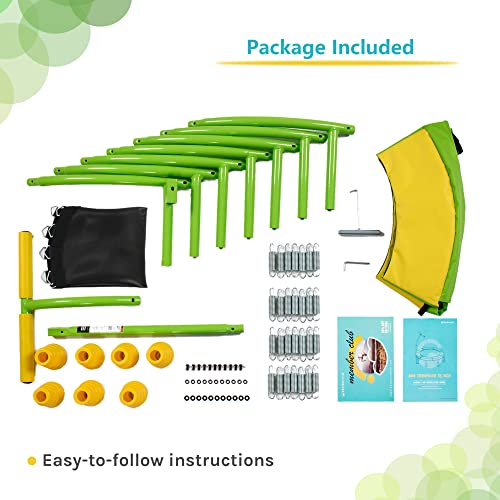 Skybound Kids Trampoline Indoor With Handle - 36 Inch Mini Trampoline For Kids - Kids Trampoline For Toddlers With Handle, Durable Steel Frame And Safety Pad - Mini Trampoline For Toddlers Age 3 Above #TOP3