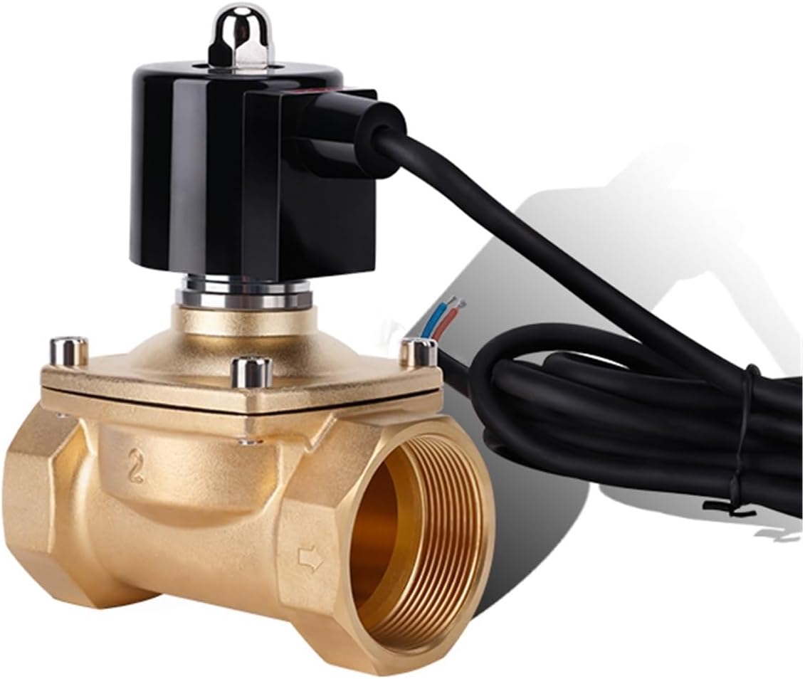 2" Normally Closed Brass IP68 Waterproof Fountain Solenoid Valve 110V 24V 12V 24v Solenoid Valve for Underwater(G-110vac-epdm-seal)