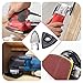Sankuai 206 pc Oscillating Tool Pad Kit, Triangle Pads, Finger Pads, C-Clip Adapters, 200 pc Multitool Sanding Paper for Wood & Plaster