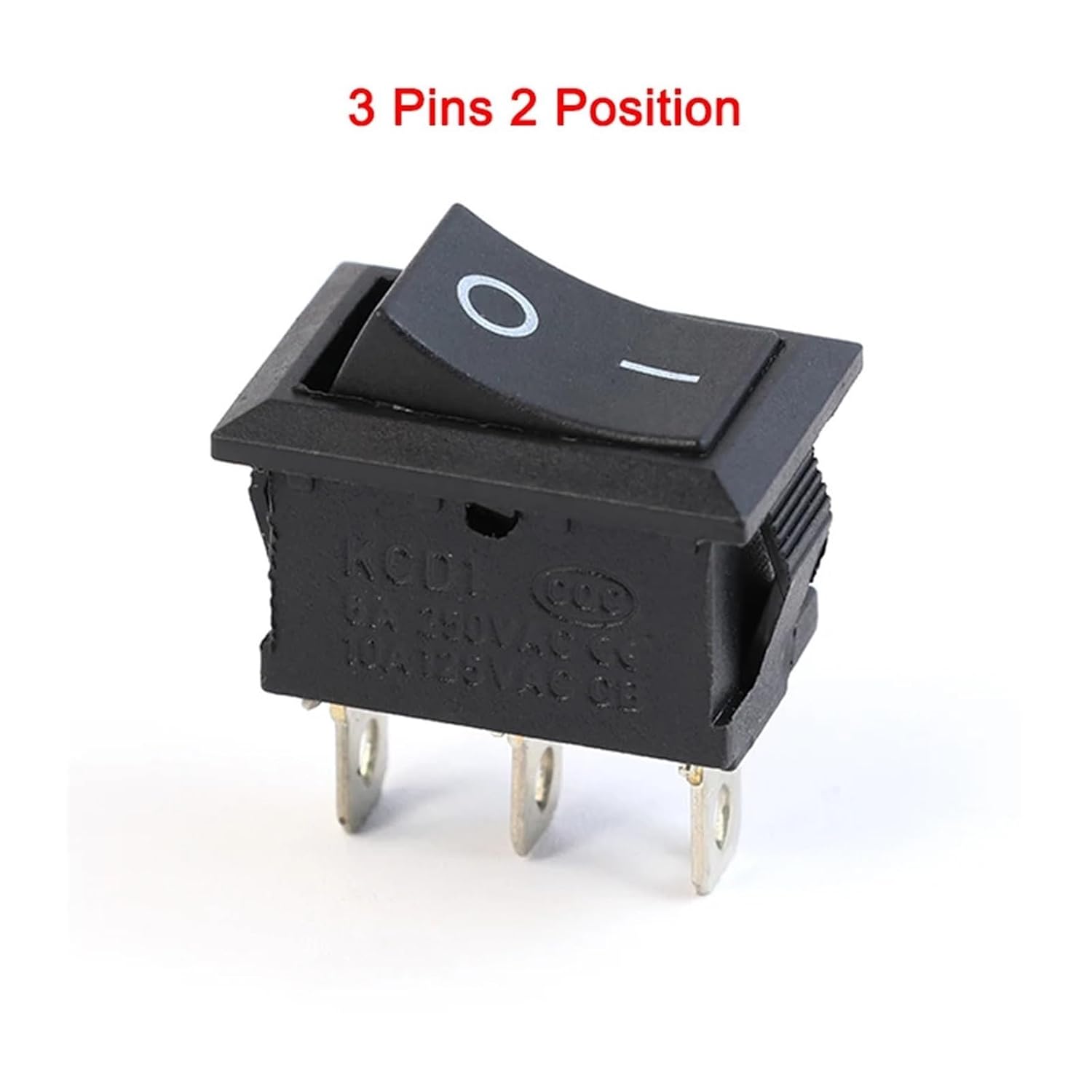 1~200pcs KCD1 Series Rocker Switch 2/3/4/6 Pin 2/3 Position 6A/250V 10A/125V AC 15mm x 21mm Boat Car Power Switch(Blue,3 Pieces)