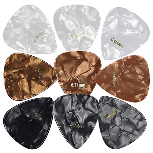kwmobile Médiator guitare – Lot 9x médiator de 3 épaisseurs 0,46mm/0,71mm/0,96mm – Plectre guitare acoustique électrique… - Les Beatles, Paul McCartney, John Lennon, RIngo Starr, George Harrison kwmobile Médiator guitare - Lot 9x médiator de 3 épaisseurs 0,46mm/0,71mm/0,96mm - Plectre guitare acoustique électrique… – Image 7