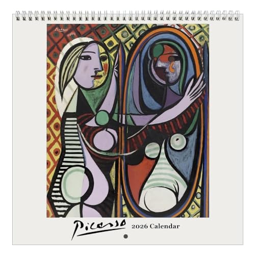 Piccasso- 2026 Wall Calendar 12” x 12”- Master of Cubism Art- Printed on FSC Certified Cardstock Paper- Monthly Organizer for Home and Office