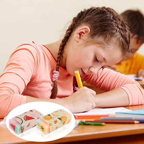 Tao Pipe Radiergummi Set - 6 Stück Kinder Mitgebsel Mit Dinosaurier-Muster und Fruchtgeschmack - Für Schulen, Skizzen, Büro und Zeichen