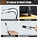 XYK Magnetic Helping Hands Soldering Station with 3X Magnifying Glass and Light, 4 Flexible Helping Arms and Third Hand Tool for Electronic Repair, Jewelry Crafts