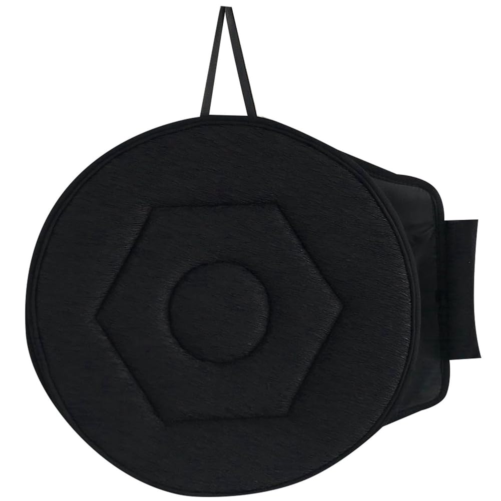 Onchdbfhuu 360° Rotating Car Seat Cushion for Driving 15.7in Seat Cushion for Car Swivel Seat Cushion for Car for Elderly for Car Seats, Home, Chairs Black