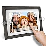Frameo 10.1 inch Digital Picture Frame WiFi Smart Digital Photo Frame Wood IPS HD 1280 * 800 1080P Touch Screen Auto-Rotate Easy Setup to use Free Share Photos and Videos Gift for mon Father Women - Image 5