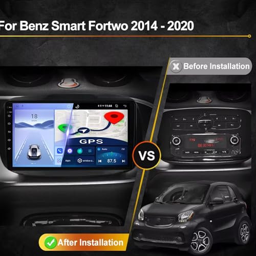 Autoradio Android Auto Smart 453 double Din Carplay GPS Bluetooth