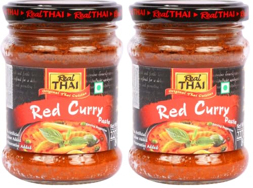Image of Real Thai Original Thai Cuisine Red Curry Paste, 8 Oz 227 G (Pack of 2)