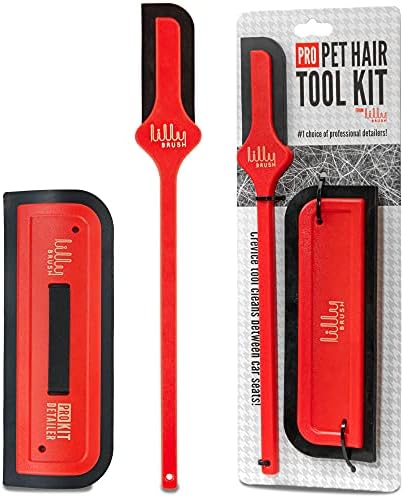 Lilly Brush Pro Pet Hair Tool Kit (for Dog Hair and Cat Hair Embedded in Cars, Carpets, Cat Trees, and Fabrics)