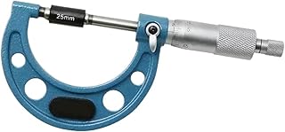 Micrómetro Micrómetro métrico micrómetro exterior azul de 0,01 mm herramientas de medición de calibrador de 0,01 mm Para medición, mecanizado, etc(175-200mm)