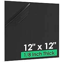 Vista 16 de Hoja de plástico ABS de 1/8 pulg. de grosor (3 mm) - 12" x 8", tablero termoplástico rígido impermeable negro para letreros, manualidades, proyectos