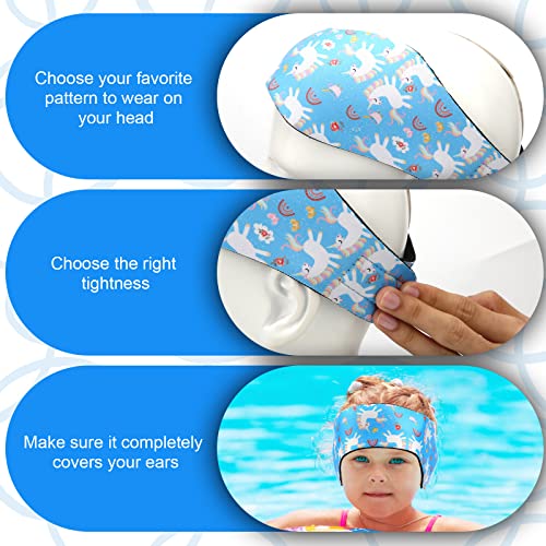 Bandeau d'oreille de natation imperméable réglable dessin animé mignon