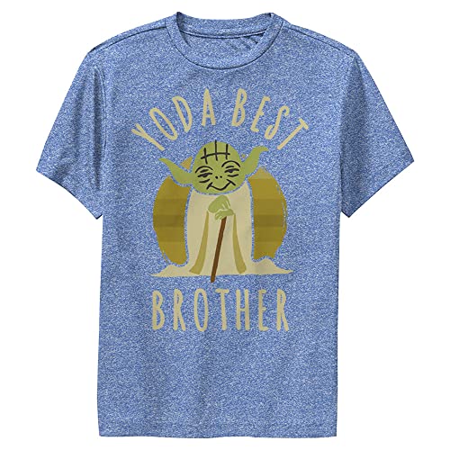 T-shirt Star Wars Yoda vêtement frère bleu roi chiné taille XL