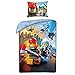 Produktbild LEGO City Bettwäsche Set Baumwolle Feuerwehrleute und Polizisten 140x200 cm