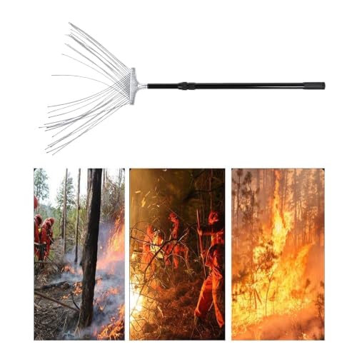 Fregona para extintor forestal Luocute en acero inoxidable de 130 cm con bolsa 5