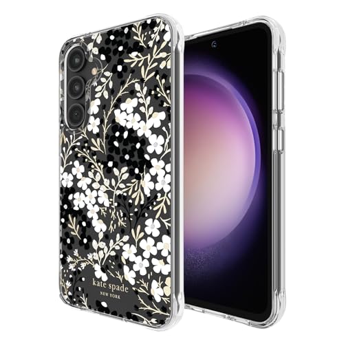 Protection Samsung S23 FE motif floral étui rigide Kate Spade New York