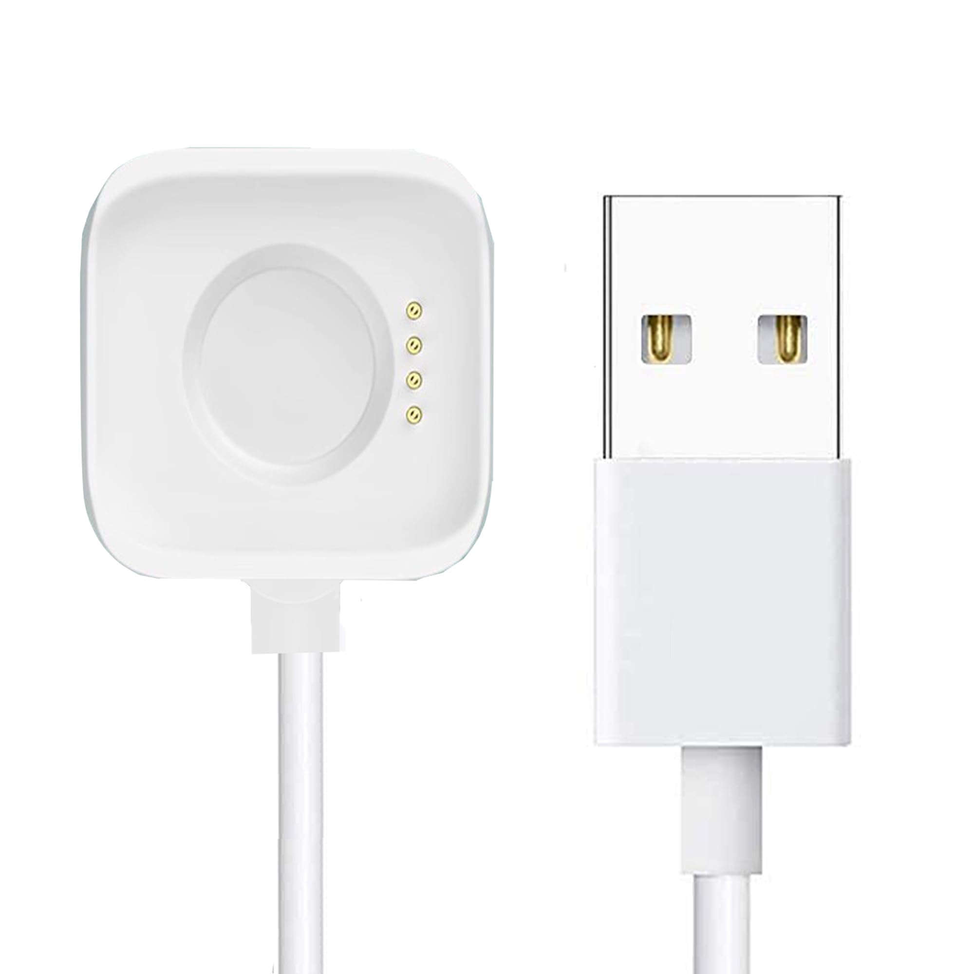 Blueshaweu - Cargador compatible con Oneplus Watch 3, cargador USB Cilp de repuesto compatible con reloj inteligente Oneplus Watch 3, 2, 2R (blanco)