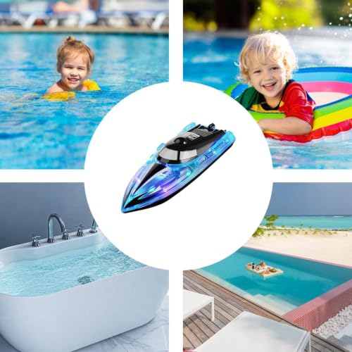 Bateau télécommandé compact et léger avec coque étanche pour enfants - 4