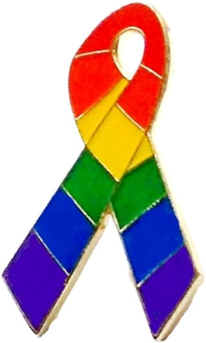 PPM Brand Lot of 12 Gay Pride Awareness Ribbon Friendship Rainbow Lapel Pins LGBT Gift Support
