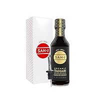 Vista 15 de San-J - Salsa de soja orgánica Shoyu - Hecha con trigo y soja - Especialmente elaborada - Botella de 10 oz