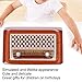 Keenso 1:12 Mini Radio, Exquisite Simulated Radio Model Doll House Furniture Antique for 112 Dollhouse Accessories Simulation Furniture Mini Dollhouse Retro Radio