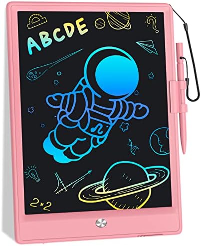 LCD Writing Tablet,10 Inch Drawing Tablet Kids Tablets Doodle Board Electronic Digital Drawing Board for Adults and Kids Ages 3+ (Pink)