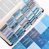 90 Pieces Spanish Blue Bible Tabs for Men, Pestañas para Biblia En Español, Laminated Large Print Bible Bookmarks, Waterproof Index Tabs Study Supplies, Baptism Christian Gifts for Women