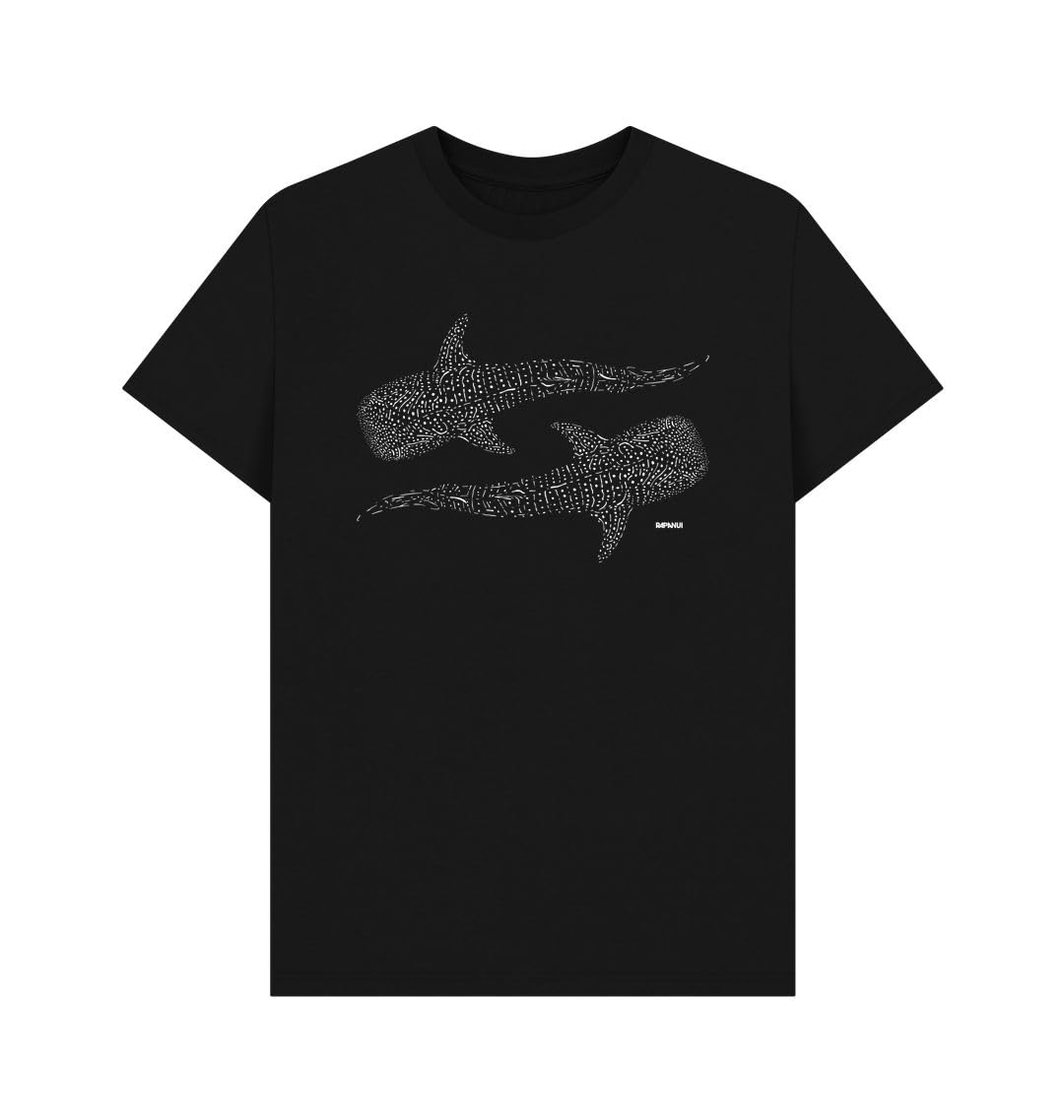 Rapanui Whale Shark Duo Graphic T-Shirt Black