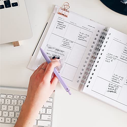 Linfanc 12 Pack Ballpoint Pens, Cute Pastel Pens For Note Taking, Black Ink Medium Point 1.0Mm Retractable Journaling Pens, Smooth Writing Aesthetic Pens Office Supplies For Women & Men #TOP4