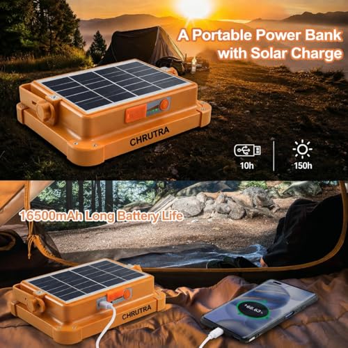 Image of SEAHELTON 100W Solar Emergency Light Rechargeable LED Flood Light with Solar & USB Charging, Portable Power Cut Light for Home, Outdoor, Camping, Waterproof High Brightness Backup Light