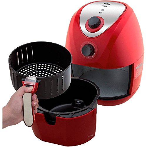 Fritadeira air fry, Saúde inox, 3.2L, Vermelho, 220v, Philco