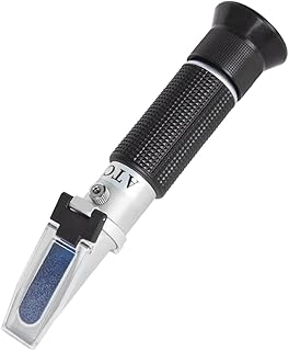 LOHAND Brix Refractometer with Automatic Temperature Compensation(ATC), Precision Measuring Sugar Content for Wine/Fruit/Drink, Sugar Refractometer, Range:0-32%