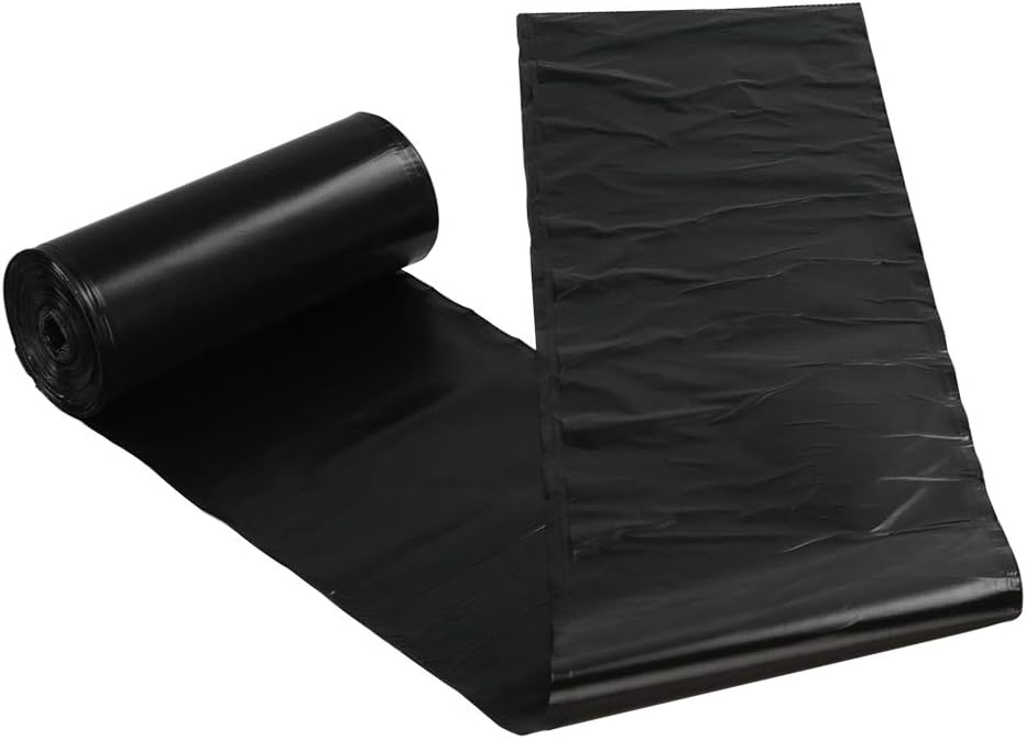 Ramddy 5 Gallon Trash Bags, Black Waste Bin Liners for Home, Office (150 Counts/6 Rolls) (Pack of 2)