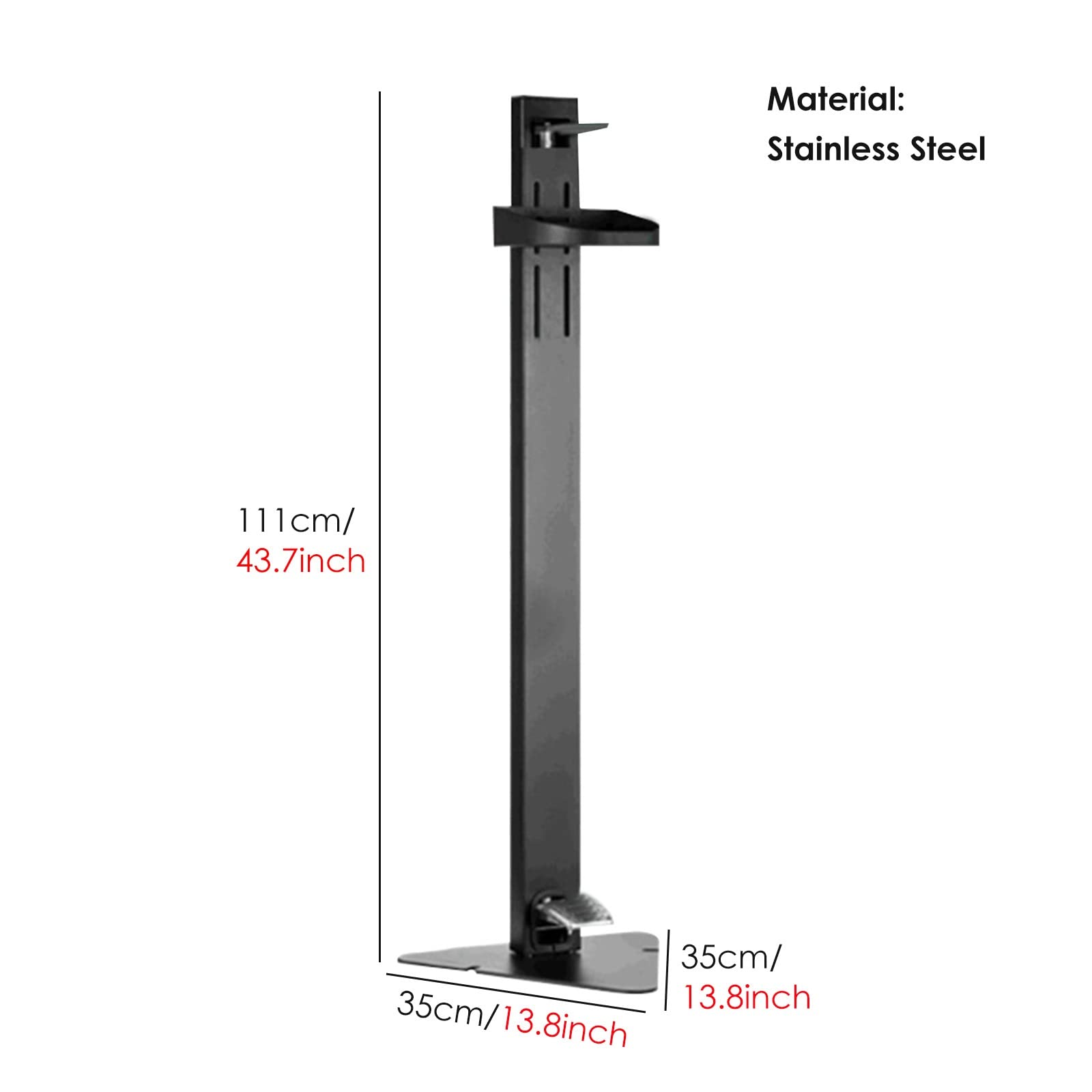 Dispenser gel disinfettante mani Supporto Igienico Da Pavimento, Portatile Universale Supporto Per Dispenser Di Salviette Igienizzanti, Stazione Di Lavaggio A Schiuma Per La Casa Hotel Commerciale ( C